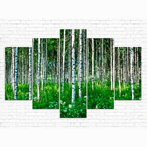 Модульная картина Лес № 0293П